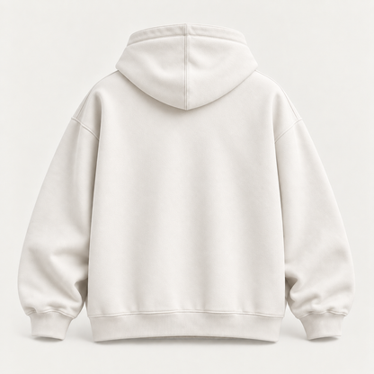 Oversize Hoodie Beyaz
