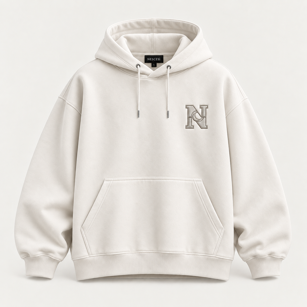 Oversize Hoodie Beyaz